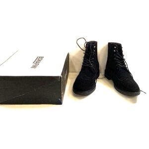 Bonafini D-730 Black Suede Boots Men's Size 10